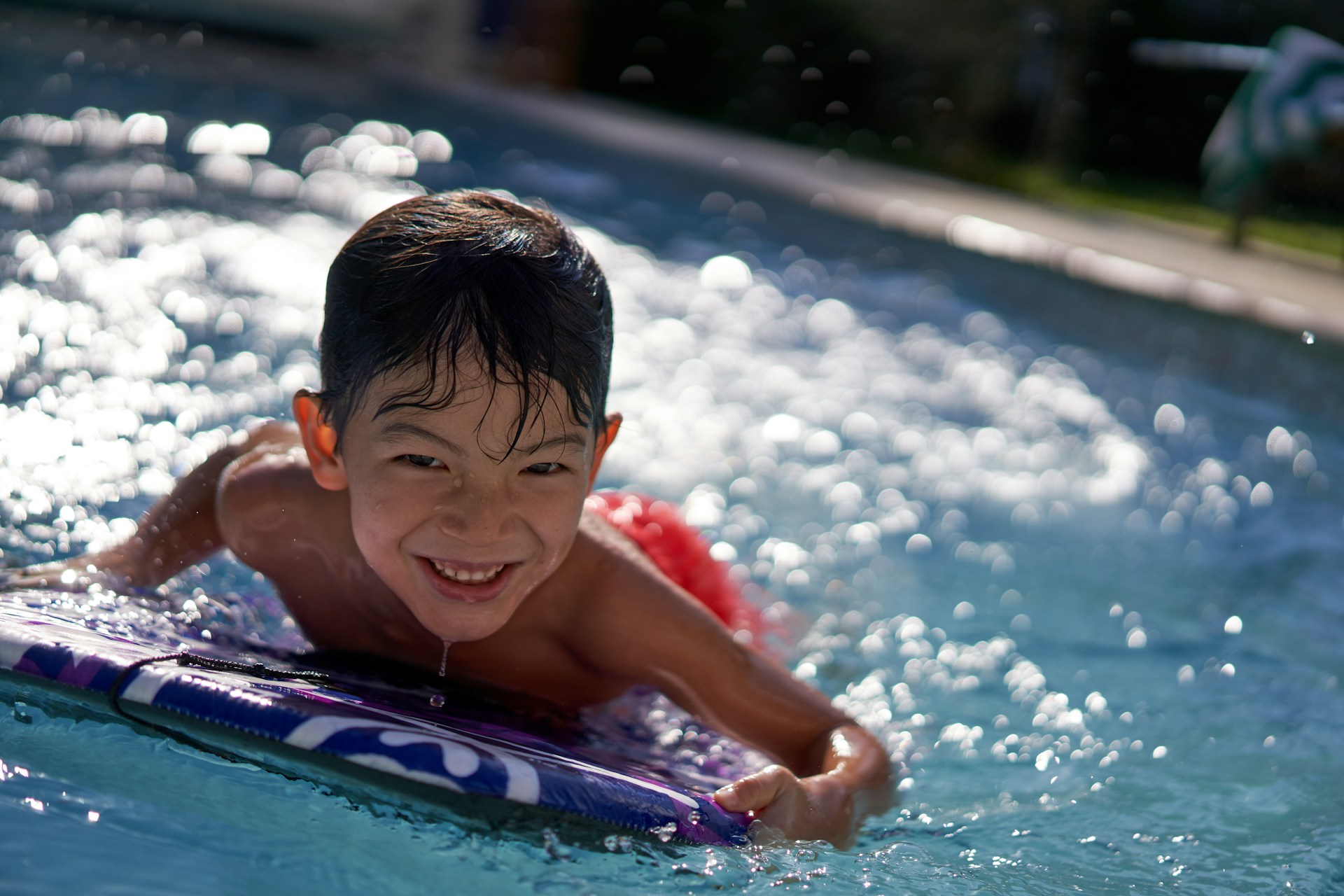 Child in a pool