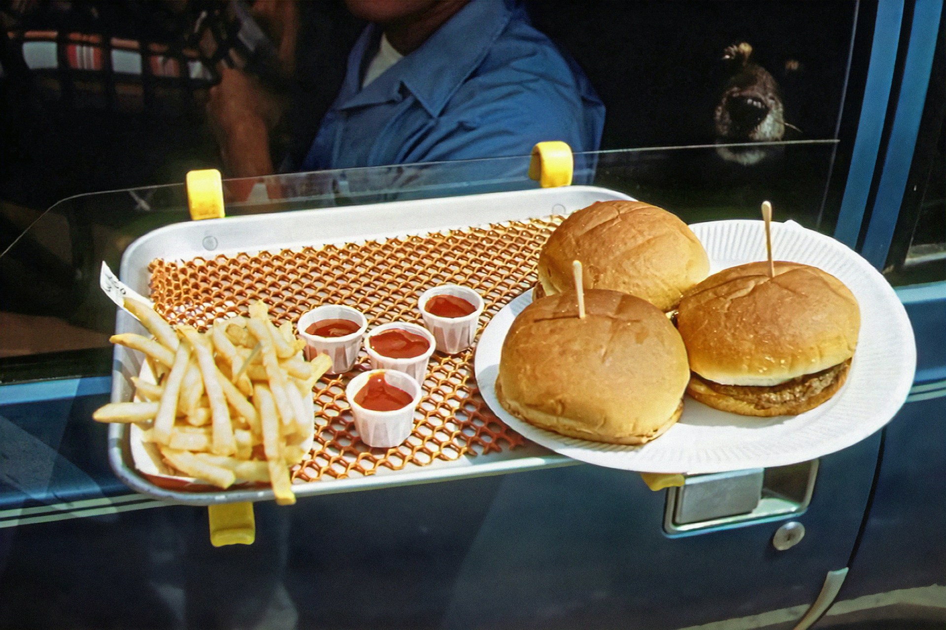 Burger and fries